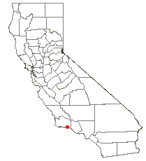 Location of Santa Barbara, California